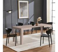 Tavolo da Pranzo Allungabile Fino a 6 Posti 120-200cm Olmo Cucina Estensibile