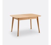 Tavolo da pranzo allungabile, impiallacciato in rovere, da 4 a 10 coperti, BIFACE Beige 10 persone