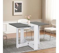 Tavolo da pranzo allungabile per 2-4 persone, consolle pieghevole per piccoli spazi, componibile e salvaspazio, dimensioni da aperto 102,5x76x73 cm, da chiuso 28,1*73,4*76 cm, due piani ribaltabili Il