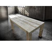 TAVOLO DA PRANZO ALLUNGABILE RETTANGOLARE INVECCHIATO PRIMA PATINA MODERNO