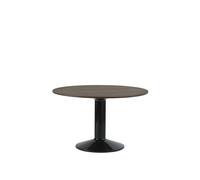 Tavolo da Pranzo Centrale Ø120 Rovere Oliato Scuro/ Nero