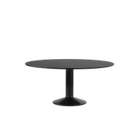 Tavolo da Pranzo Centrale Muuto Ø160 Linoleum Nero