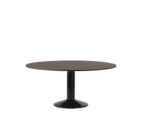 Tavolo da Pranzo Centrale Muuto Ø160 Rovere Oliato Scuro/ Nero