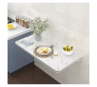 Tavolo da pranzo compatto pieghevole in legno per esterni e terrazza, 90 x 30 cm, perfetto per piccoli spazi e aree limitate, soluzione salvaspazio