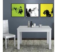 Tavolo da pranzo cucina allungabile tavoli allungabili 90/120x60 cm bianco