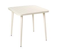 Tavolo da pranzo da giardino in alluminio 80 x 80 cm Arredo esterno moderno quad