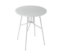 Tavolo da pranzo da giardino per esterni Grigio Metallo Ferro Rotondo ø 64 cm Ta