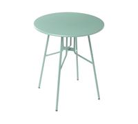Tavolo da pranzo da giardino per esterni Verde Chiaro Metallo Ferro Rotondo ø 64