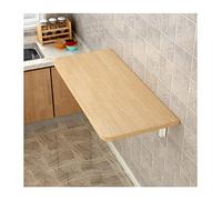 Tavolo da pranzo deciduo galleggiante in legno con supporto in metallo, regolabile, compatto, 70 x 45 cm, elegante decorazione per la casa, mobili salvaspazio per un soggiorno moderno