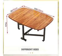 Tavolo da pranzo espandibile con ruote, soluzione salvaspazio per cucine piccole e aree compatte, perfetto per case moderne e ospiti intrattenere