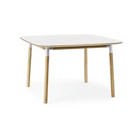 Tavolo da Pranzo Form 120 x 120 cm Bianco/Rovere