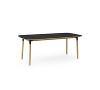Tavolo da Pranzo Form 95 x 200 cm Nero/ Quercia