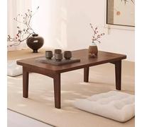 Tavolo da Pranzo Giapponese Pieghevole da Pavimento - Tavolo da Meditazione Leggero per soggiorni e finestre sospese, Struttura Solida e Robusta (Marrone) - Design salvaspazio