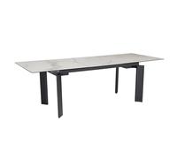 Tavolo da pranzo in ceramica di alta qualità, effetto marmo, allungabile, 180-240 cm, tavolo bianco e nero, moderno, tavolo da cucina scandinavo, soggiorno, ufficio, conferenze