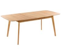 Beliani Tavolo da pranzo cucina impiallacciato allungabile 150/190 x 90 cm legno rovere chiaro