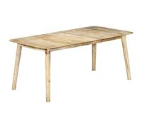 Tavolo da pranzo in legno massello di mango 180 x 90 x 76 cm, tavolo da pranzo fatto a mano per cucina e sala da pranzo, robusto tavolo da cucina senza tempo per sala da pranzo, durevole e facile da