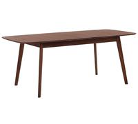 Tavolo da Pranzo in Legno Scuro Rettangolare Allungabile 120/150 x 90 cm Madox