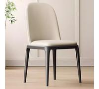 Tavolo da pranzo moderno per cucina, piano in finta pelle con gambe in metallo robuste (marrone e nero) - Tavolo elegante e durevole per un'esperienza di pranzo a casa