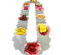 Tavolo da pranzo ovale regolabile girevole a 360°, lunghezza estensibile 80-200 cm, perfetto per sala da pranzo e decorazione per feste, colore grigio ciano 100 cm