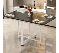 Tavolo da pranzo pieghevole a foglia pieghevole Tavolo da cucina in legno espandibile Tavolo da cucina multifunzionale Salvaspazio Mobile Tavolo pieghevole versatile Design a 3 forme per piccoli spazi