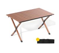 Tavolo da pranzo pieghevole allungabile portatile, in lega, salvaspazio, per campeggio, riunioni all'aperto e piccoli spazi, facile da trasportare