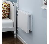 Tavolo da pranzo pieghevole con ribalte a parete in legno bianco Scrivania for computer ad angolo for piccoli spazi Scrivania for laptop Comodino Workstation for giochi 60 * 120 cm(100x60cm/39inchx23i