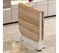 Tavolo da Pranzo Pieghevole con ribaltina, Tavolo da Cucina Pieghevole in Legno, Tavolo allungabile Multifunzionale, Tavolo Pieghevole Mobile, Mobile Pieghevole, espandibile, salvaspazio, pieghev