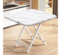 Tavolo da pranzo pieghevole con robuste gambe in metallo, portatile e versatile, per interni ed esterni, design salvaspazio, ideale per pranzare, picnic e riunioni