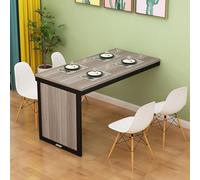 Tavolo da pranzo pieghevole da parete, design invisibile salvaspazio per cucina e ufficio, marrone B, perfetto per piccoli spazi, versatile ed elegante decorazione per la casa