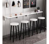 Tavolo da pranzo pieghevole da parete per caffetterie e sale da pranzo, salvaspazio, in legno, design lungo e stretto, per piccoli spazi