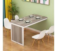 Tavolo da pranzo pieghevole da parete, salvaspazio, design invisibile per cucina e scrivania, marrone A, dimensioni compatte per piccoli spazi, soluzione moderna per mobili per la casa