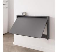 Tavolo da pranzo pieghevole da parete, scrivania sospesa in legno per cucina, studio, lavanderia, bar, design con foglie a goccia, soluzione salvaspazio, larghezza 64 cm