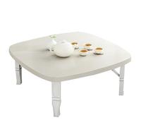 Tavolo da pranzo pieghevole da pavimento, tavolino basso in legno, tavolino quadrato salvaspazio per tatami seduto sul pavimento, tavolino compatto pieghevole per soggiorno, camera da letto, stile