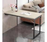 Tavolo da pranzo pieghevole e scrivania per computer, design galleggiante con gambe rinforzate, capacità 40 kg, salvaspazio per piccole aree