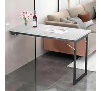 Tavolo da pranzo pieghevole e scrivania per computer, design galleggiante con gambe rinforzate, capacità 40 kg, salvaspazio per piccole aree