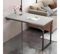 Tavolo da pranzo pieghevole e scrivania per computer, design galleggiante con gambe rinforzate, capacità 40 kg, salvaspazio per piccole aree