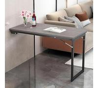 Tavolo da pranzo pieghevole e scrivania per computer, design galleggiante con gambe rinforzate, capacità 40 kg, salvaspazio per piccole aree