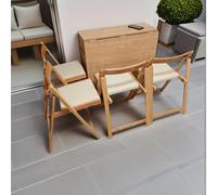 Tavolo da pranzo pieghevole for 4 persone, cucina in legno con 4 ruote e cassetti portaoggetti, all'interno del tavolo da pranzo è possibile riporre sedie pieghevoli, montaggio