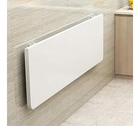 Tavolo da pranzo pieghevole salvaspazio, montaggio a parete, per cucina, studio, camera da letto, bagno, ufficio e balcone, design bianco compatto (80 x 30 cm)