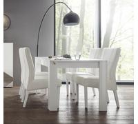 Tavolo da pranzo rettangolare 180x90 Bianco laccato lucido - Lisbona
