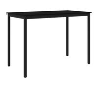 Tavolo da pranzo rettangolare in legno composito con gambe in metallo | Design pulito, facile da pulire, montaggio rapido a due, stabile nella vita quotidiana, si adatta a piccoli spazi