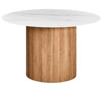Tavolo da pranzo rotondo 120 cm bianco Albina