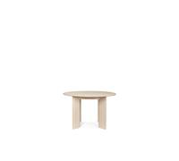 Tavolo da Pranzo Rotondo Bevel Ø117 Bianco/ Faggio