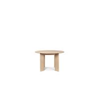 Tavolo da Pranzo Rotondo Bevel Ø117 Bianco/ Quercia
