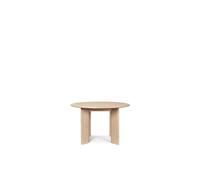 Tavolo da Pranzo Rotondo Bevel Ferm Living Ø117 Bianco/ Quercia