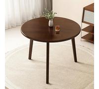 Tavolo da pranzo rotondo in legno massello per cucina, soggiorno, stile rustico, moderno, di metà secolo, per 4 6 persone, ideale per sala da pranzo o piccoli spazi
