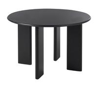 Tavolo da pranzo rotondo in legno MDF con piedistallo 120 cm Nero Cosmo