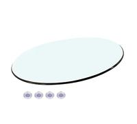 Tavolo da pranzo rotondo in vetro temperato, dimensioni 4080 cm, design elegante e moderno, per sala da pranzo e tavolino da caffè, piano in vetro resistente, perfetto per decorare la casa