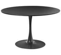 Tavolo da pranzo rotondo minimalista con piano in MDF ø 120 cm e base in metallo