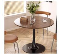 Tavolo da pranzo rotondo moderno, 100 cm, piano in MDF, piccolo mobile da cucina per 46 persone, elegante tavolo per il tempo libero, per sala da pranzo e soggiorno, design salvaspazio